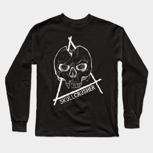 Skullcrush (white on black) Long Sleeve T-Shirt